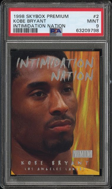1998 SKYBOX PREMIUM INTIMIDATION NATION #2 KOBE BRYANT INTIMIDATION NATION