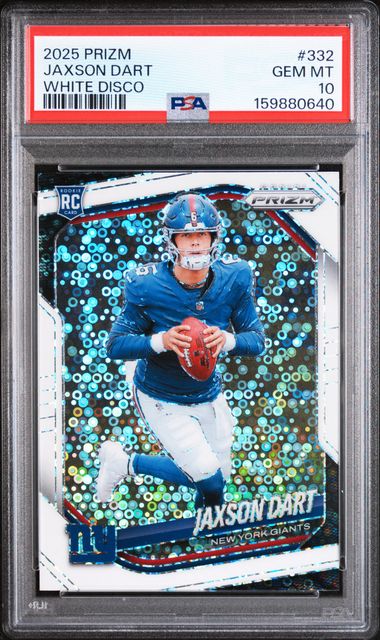 2025 PANINI PRIZM #332 JAXSON DART WHITE DISCO